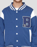 Nevada Knit Varsity Aplikasi Patch Jaket Anak Laki-laki
