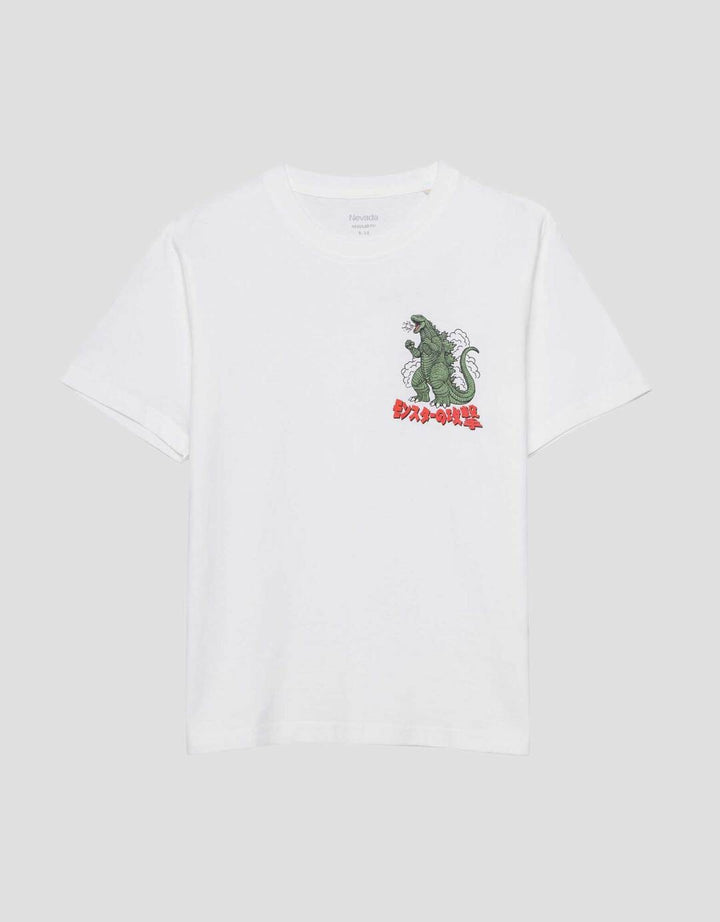 Nevada Dino Hand Kaos Anak Laki-laki