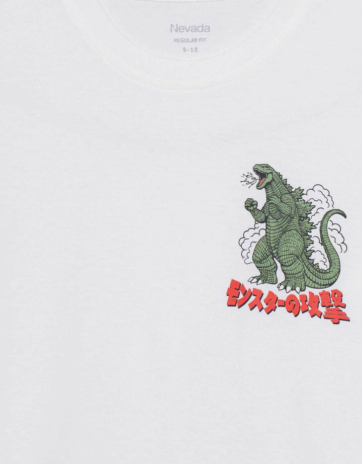 Nevada Dino Hand Kaos Anak Laki-laki