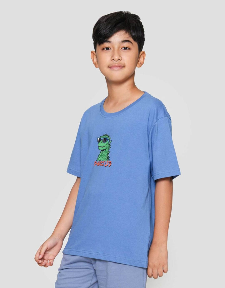 Nevada Dino Glass Kaos Anak Laki-laki