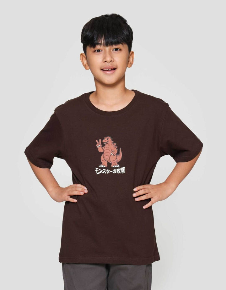 Nevada Dino Peace Kaos Anak Laki-laki