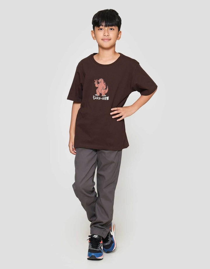 Nevada Dino Peace Kaos Anak Laki-laki