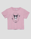 Character Kuromi Pita Print Kaos Anak Perempuan