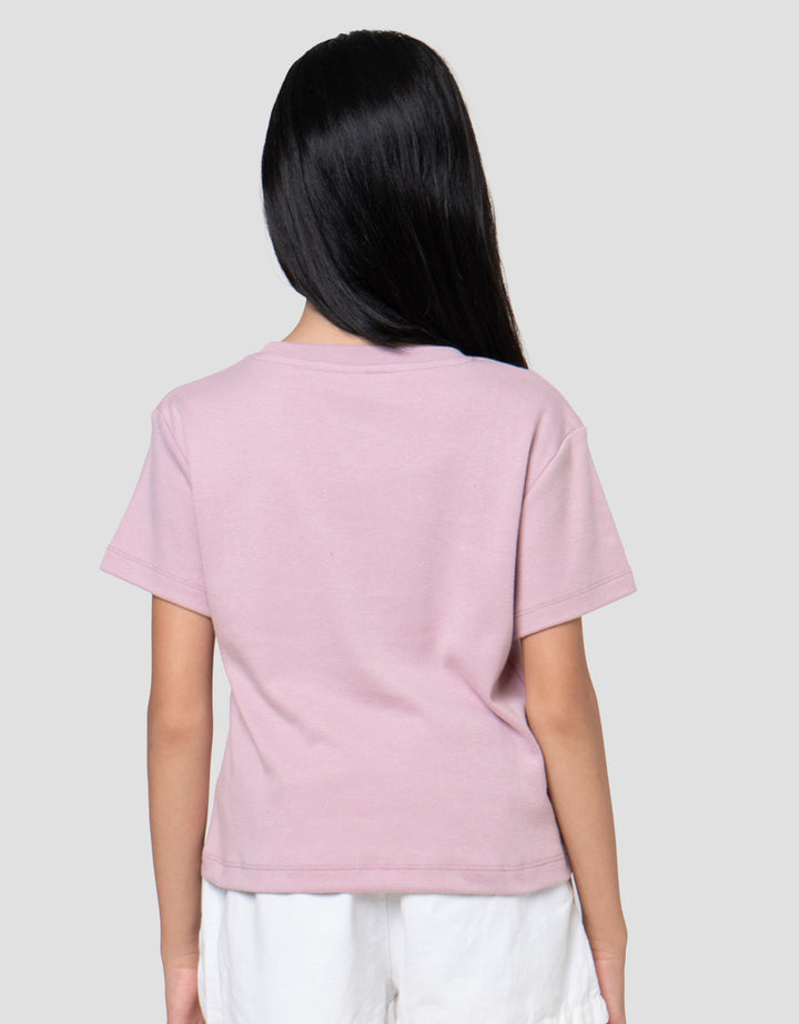 Character Kuromi Pita Print Kaos Anak Perempuan