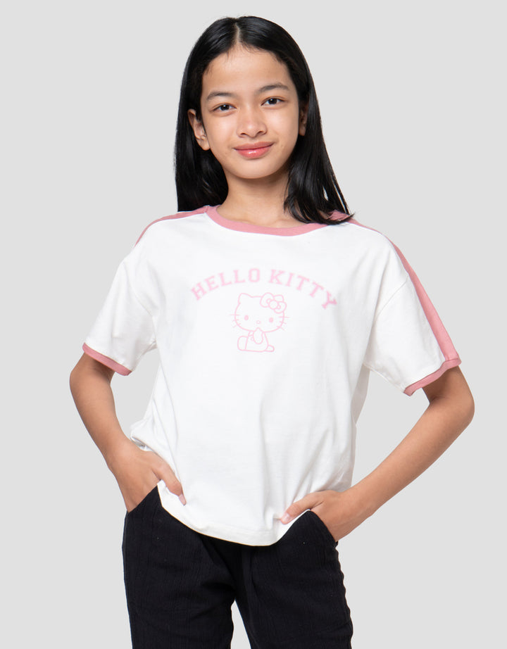 Character Hello Kitty Cs Bahu Kaos Anak Perempuan