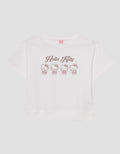 Character Hello Kitty Kerut Kaos Anak Perempuan