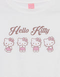 Character Hello Kitty Kerut Kaos Anak Perempuan