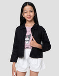 Character Kuromi Woven Twill Jaket Anak Perempuan