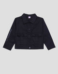 Character Kuromi Woven Twill Jaket Anak Perempuan