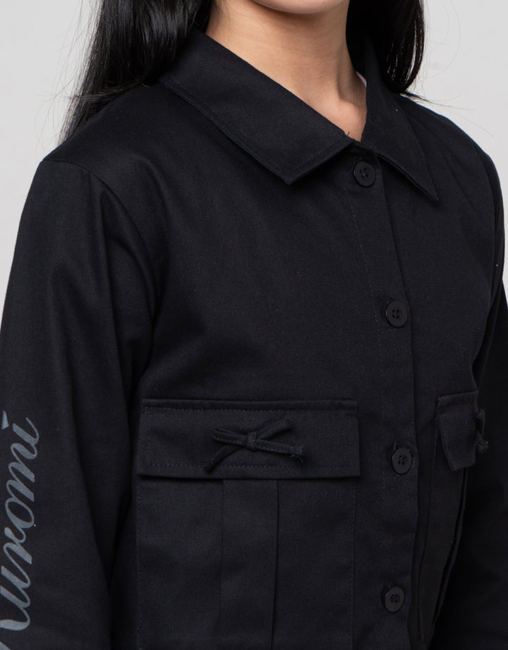 Character Kuromi Woven Twill Jaket Anak Perempuan