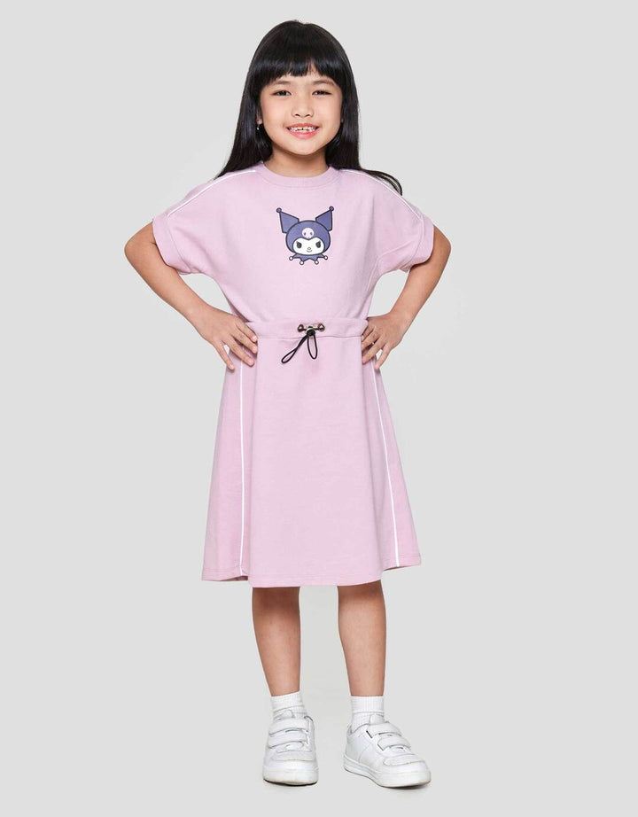 Character Kuromi Midi Dress Anak Perempuan