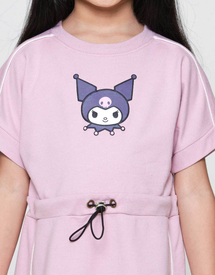 Character Kuromi Midi Dress Anak Perempuan