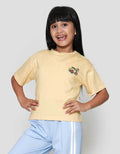 Character Print Minion Becak Kaos Anak Perempuan