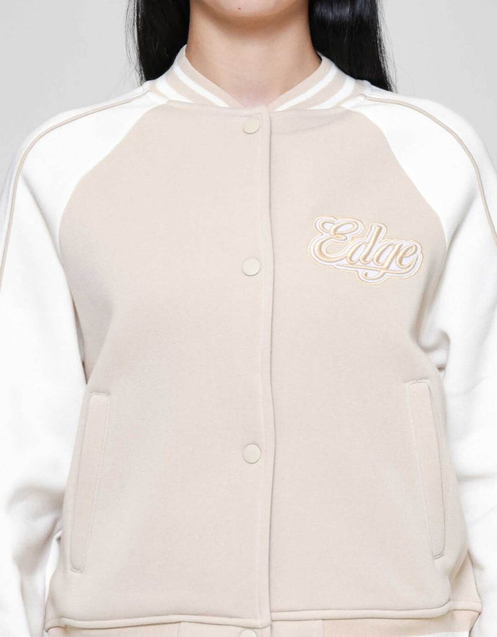 Nevada Reg Fleece Raglan Varsity Jaket Wanita