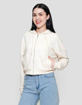 Nevada Solid Boxy French Terry Jaket Wanita
