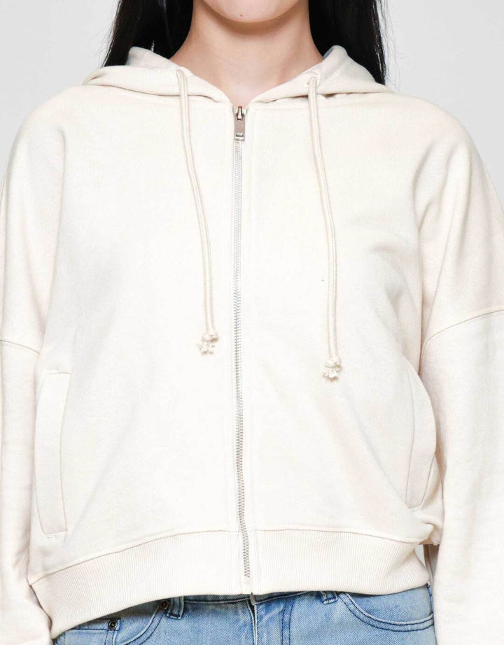 Nevada Solid Boxy French Terry Jaket Wanita