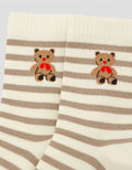 Nevada Quarter Stripe Bear Kaos Kaki Wanita
