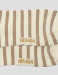 Nevada Quarter Stripe Bear Kaos Kaki Wanita