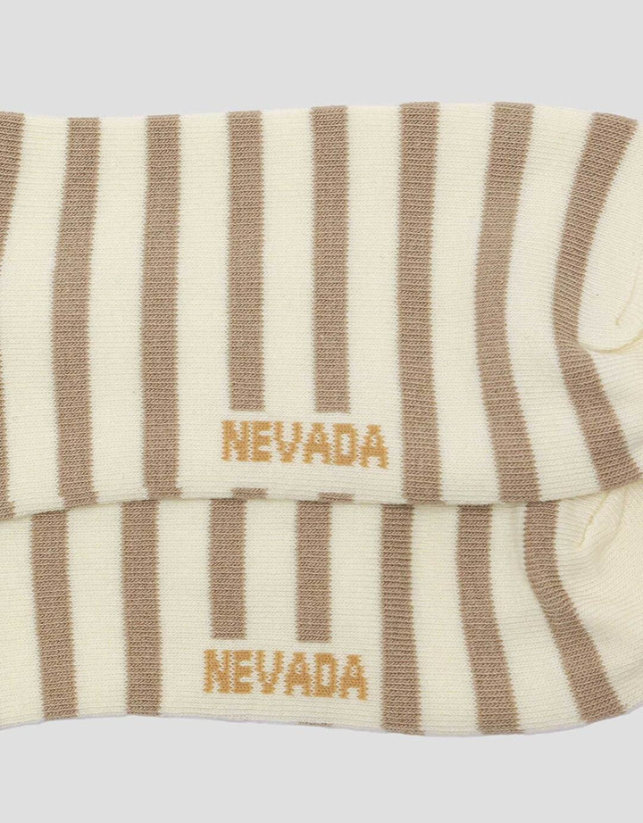 Nevada Quarter Stripe Bear Kaos Kaki Wanita