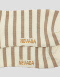 Nevada Quarter Stripe Bear Kaos Kaki Wanita
