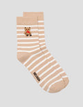 Nevada Quarter Stripe Bear Kaos Kaki Wanita