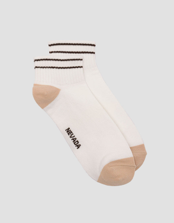 Nevada Ankle Double Stripe Kaos Kaki Wanita