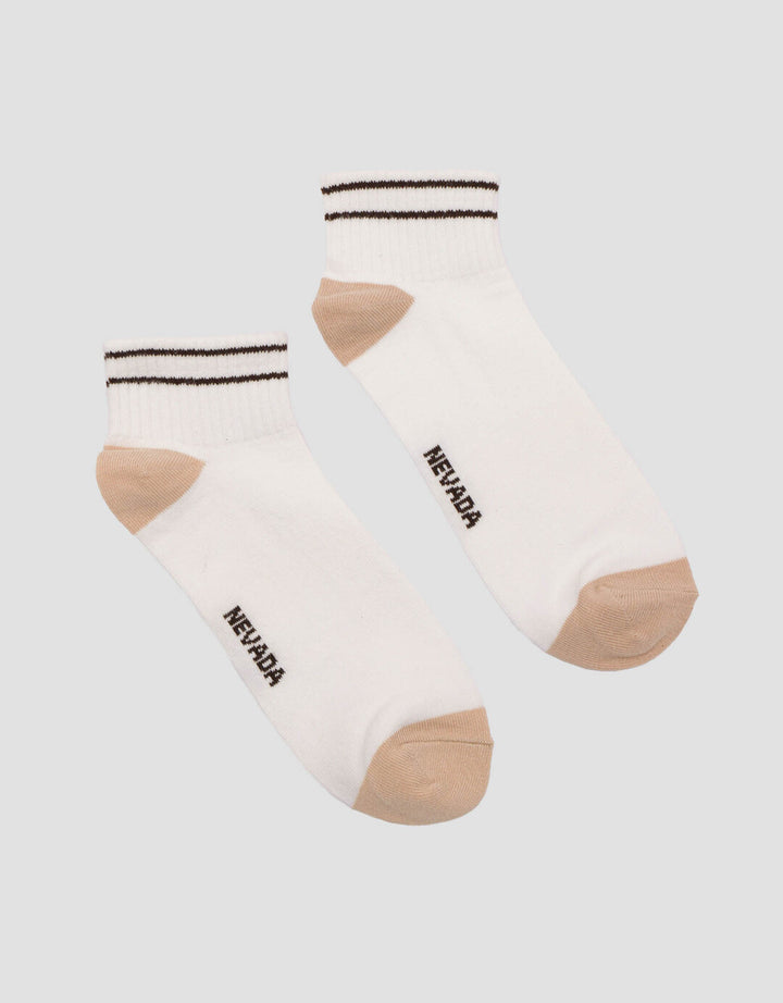 Nevada Ankle Double Stripe Kaos Kaki Wanita