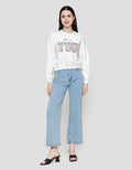 Nevada Crop Fleece Sweet Like You Sweater Wanita