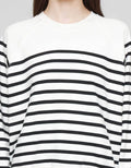 Nevada Raglan French Stripe Sweater Wanita