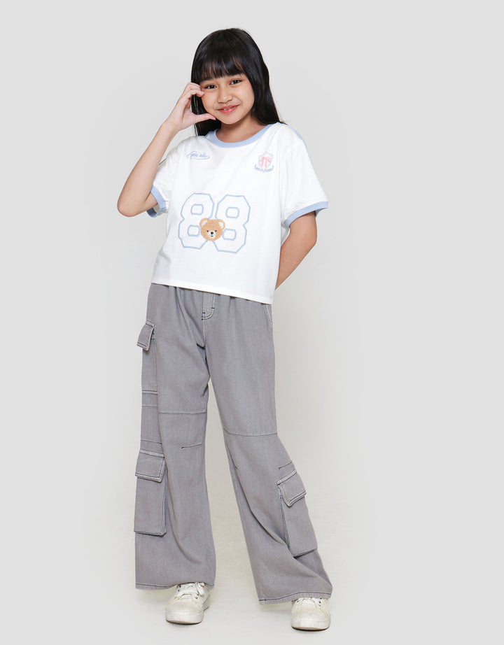 Nevada Bear Bordir Kaos Anak Perempuan