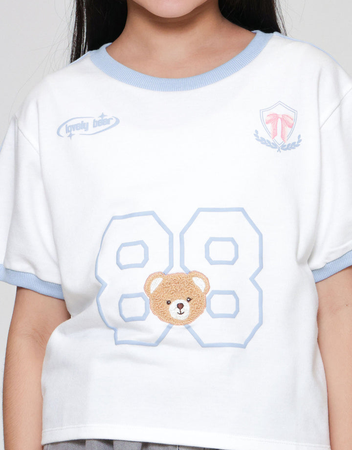 Nevada Bear Bordir Kaos Anak Perempuan