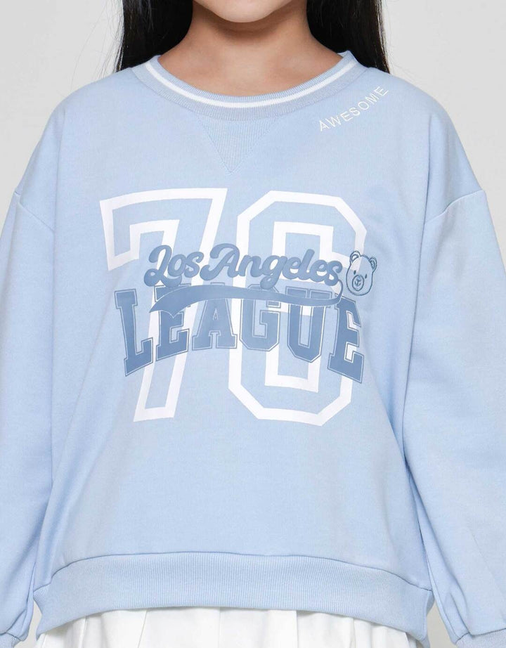 Nevada Number Bear League Sweater Anak Perempuan