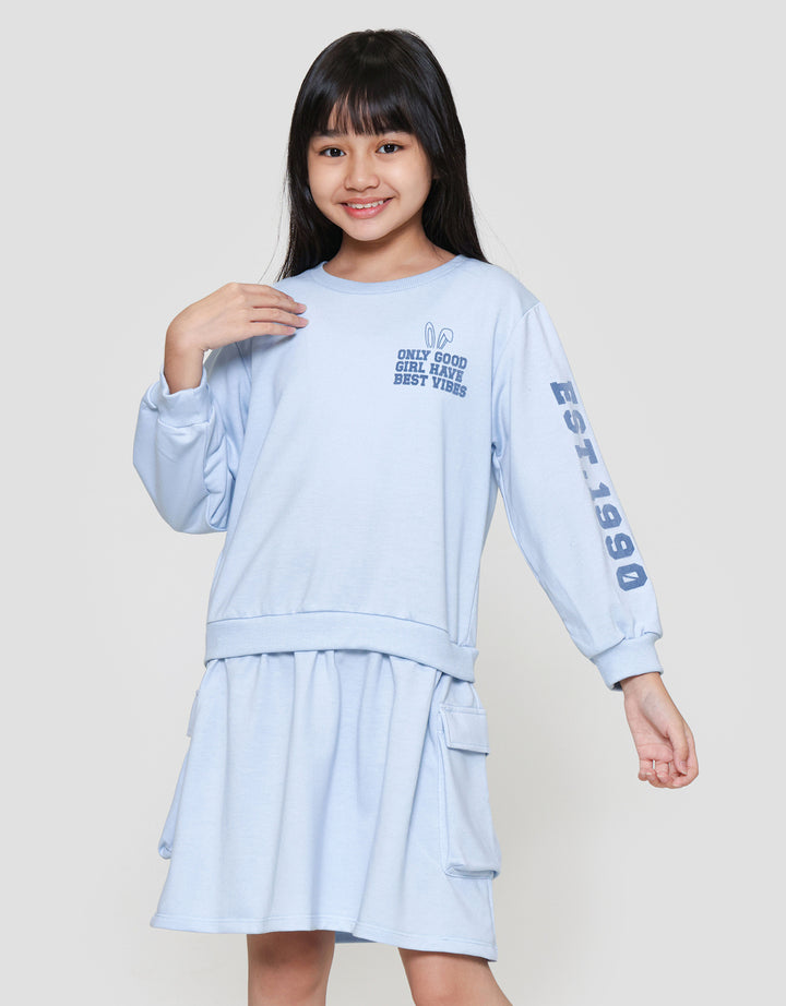 Nevada Side Pocket Midi Dress Anak Perempuan