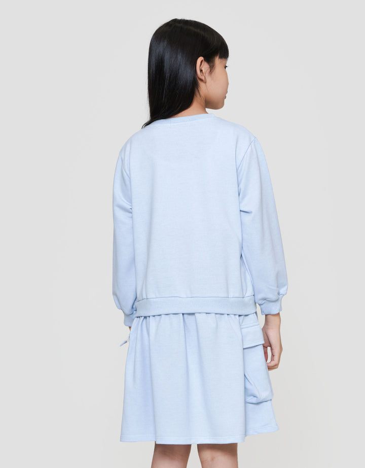 Nevada Side Pocket Midi Dress Anak Perempuan