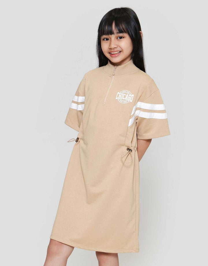 Nevada Knit Zipper With Stopper Dress Anak Perempuan