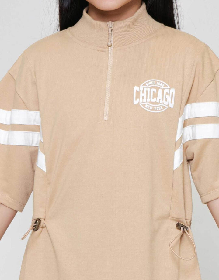 Nevada Knit Zipper With Stopper Dress Anak Perempuan