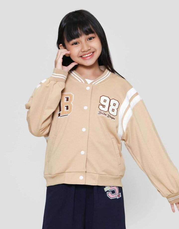 Nevada Varsity Bordir Jaket Anak Perempuan