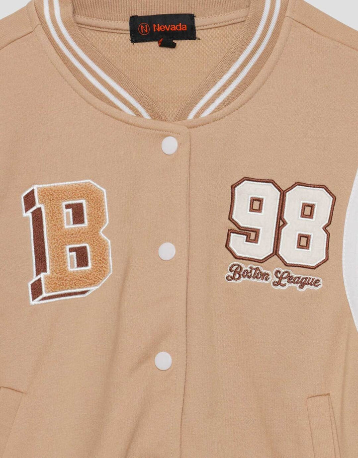 Nevada Varsity Bordir Jaket Anak Perempuan