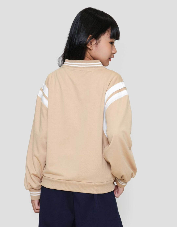 Nevada Varsity Bordir Jaket Anak Perempuan