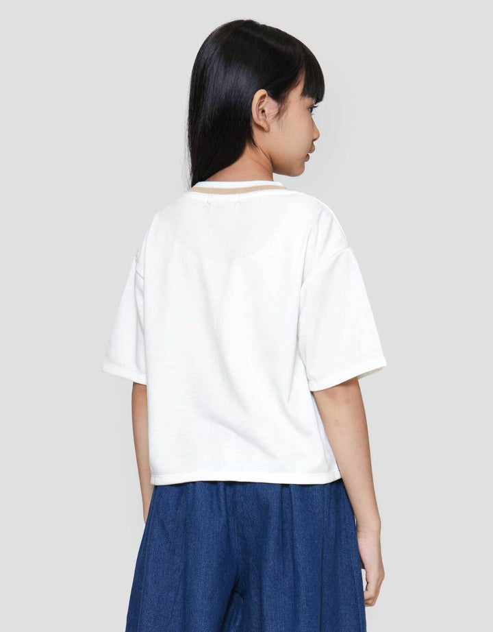 Nevada Sablon Wangki V Kaos Anak Perempuan