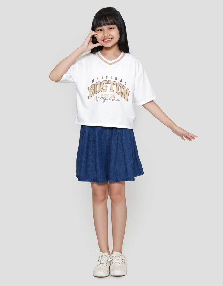 Nevada Sablon Wangki V Kaos Anak Perempuan