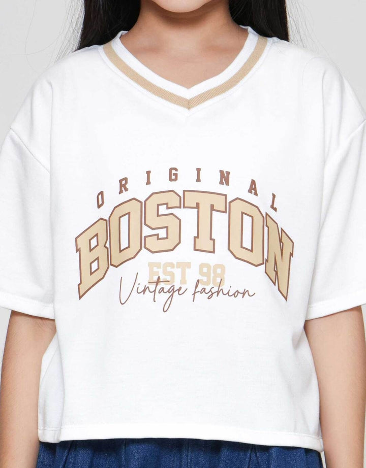 Nevada Sablon Wangki V Kaos Anak Perempuan