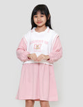 Nevada Fake 2 Pcs Academy Bear Midi Dress Anak Perempuan