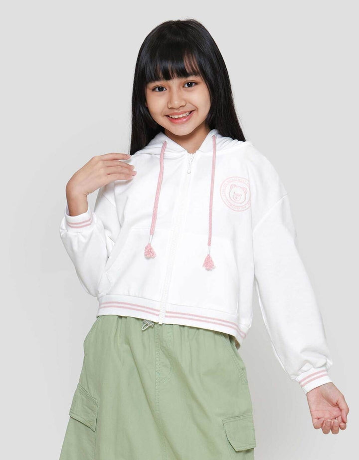 Nevada Hoodie Bordir With Back Print Jaket Anak Perempuan