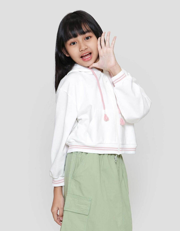 Nevada Hoodie Bordir With Back Print Jaket Anak Perempuan