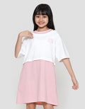 Nevada Fake 2 Pcs Bear Midi Dress Anak Perempuan
