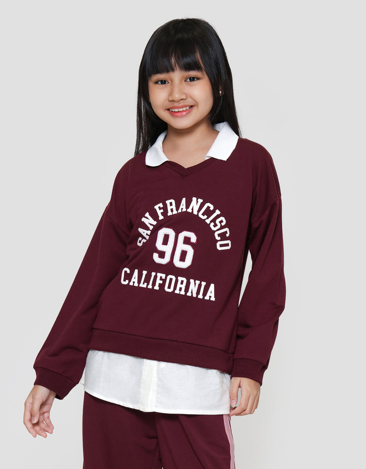 Nevada San Fransisco Sweater Kerah Anak Perempuan