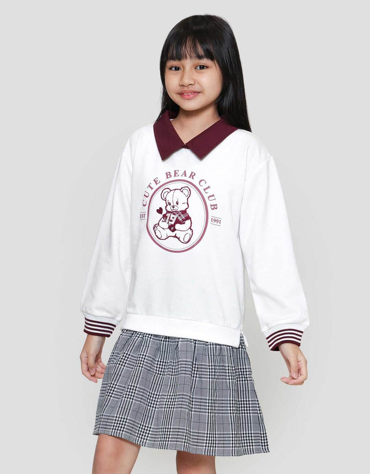 Nevada Cute Bear Club Midi Dress Anak Perempuan