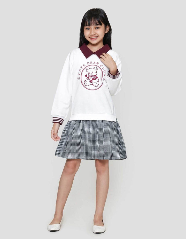 Nevada Cute Bear Club Midi Dress Anak Perempuan