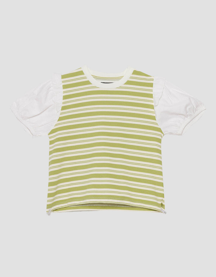 Nevada Bulet Garis Kaos Anak Perempuan